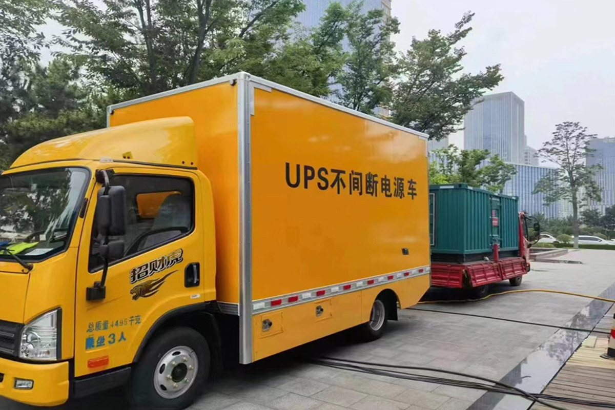 莱芜发电机租赁施工现场