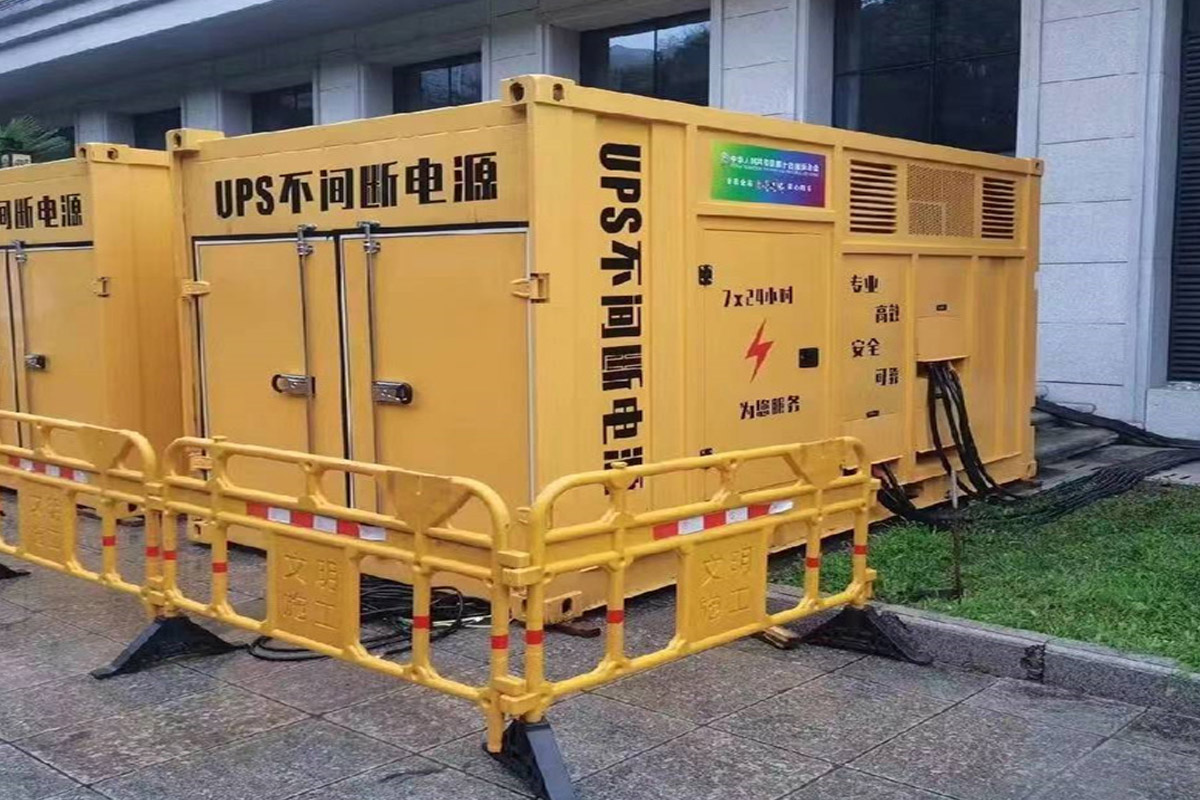 莱芜发电机租赁施工现场